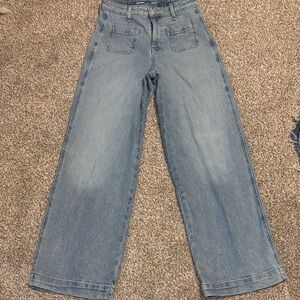 Old Navy Light Blue Wide Leg Jeans